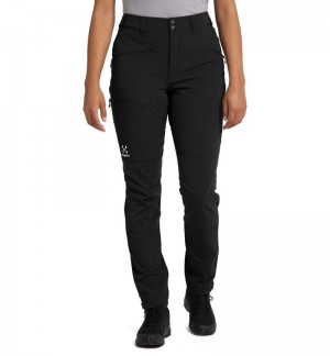 Women's Haglöfs Mid Standard Pant Hiking Trousers Black Canada | XT09-502