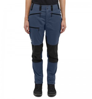 Women's Haglöfs Mid Standard Pant Hiking Trousers Blue / Black Canada | SL20-745