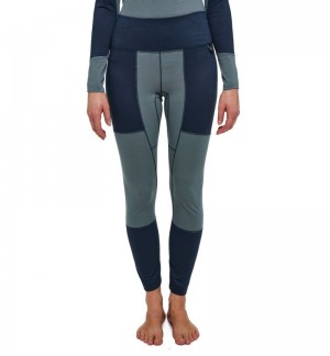 Women's Haglöfs Natural Blend Tech Long Johns Tights Blue / Blue Canada | EF39-678