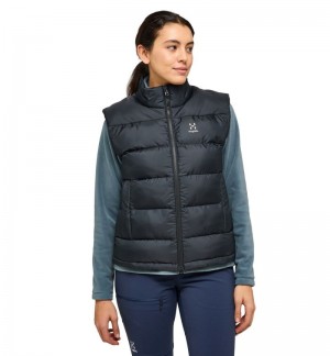 Women's Haglöfs Puffy Mimic Vest Insulated Jackets Black Canada | XE73-737