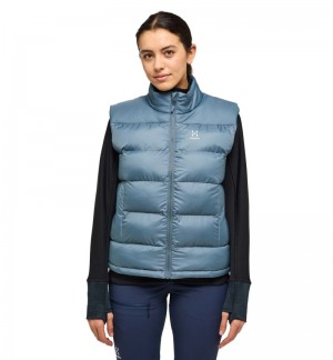 Women's Haglöfs Puffy Mimic Vest Insulated Jackets Blue Canada | AP35-960