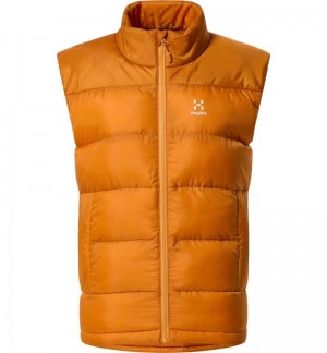 Women's Haglöfs Puffy Mimic Vest Insulated Jackets Golden Brown Canada | AQ28-898