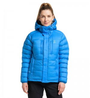 Women's Haglöfs Reliable Down Hood Insulated Jackets Blue Canada | TX96-478