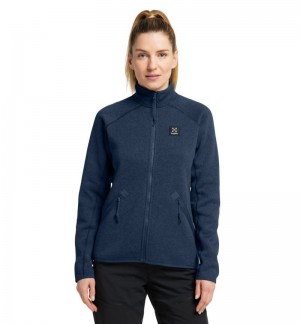 Women's Haglöfs Risberg Jacket Fleece Jackets Blue Canada | RH98-527