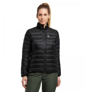 Women's Haglöfs Roc Down Jacket Insulated Jackets Black Canada | SX61-557