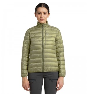 Women's Haglöfs Roc Down Jacket Insulated Jackets Green Canada | GR25-337