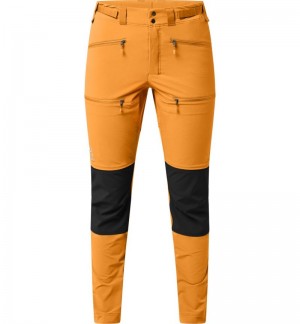 Women's Haglöfs Rugged Slim Pant Hiking Trousers Yellow / Black Canada | PK86-911