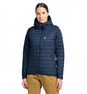 Women's Haglöfs Spire Mimic Hood Insulated Jackets Blue Canada | DV86-186