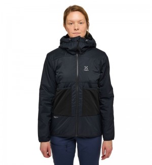 Women's Haglöfs Spitz Mimic Hood Insulated Jackets Black Canada | YK96-219