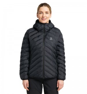 Women's Haglöfs Särna Mimic Hood Insulated Jackets Black Canada | YW40-238