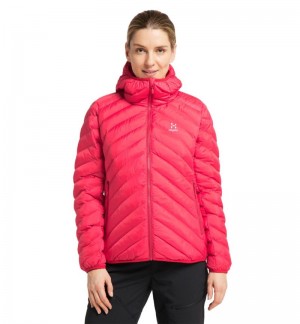 Women's Haglöfs Särna Mimic Hood Insulated Jackets Red Canada | VB90-047