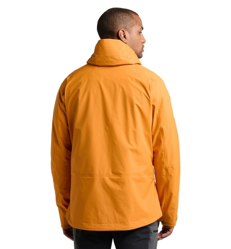 Men's Haglöfs Astral GTX Jacket Windbreaker Yellow Canada | QP82-163