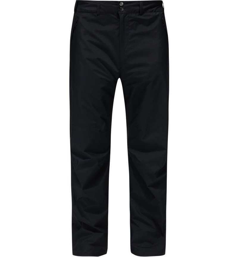 Men's Haglöfs Astral GTX Pant Waterproof Trousers Black Canada | SS69-720