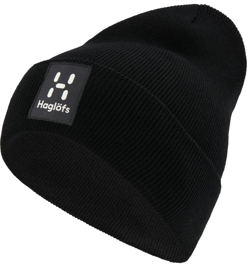 Men\'s Haglöfs Aze Beanie Beanies Black Canada | MC58-807