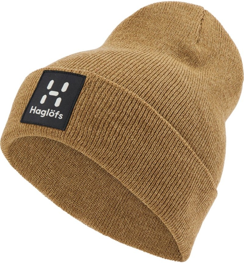 Men\'s Haglöfs Aze Beanie Beanies Brown Melange Canada | HS46-112