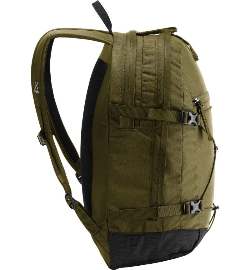 Men's Haglöfs Backup Daypacks & Laptop Backpacks Olive Green Canada | FY59-057