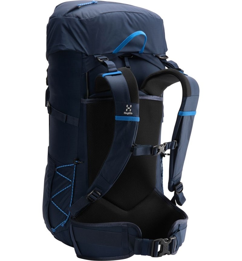 Men's Haglöfs Bäck 38 Hiking Backpacks Blue / Blue Canada | YY74-212