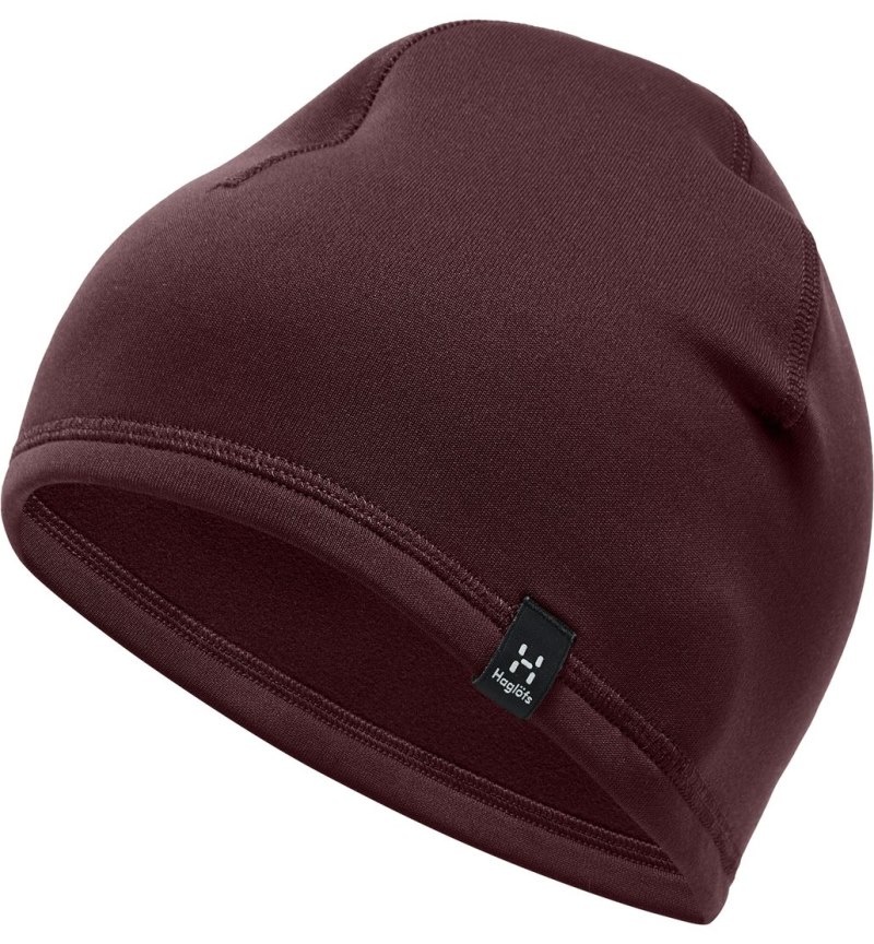 Men\'s Haglöfs Betula Beanie Beanies Burgundy Brown Canada | JM14-166