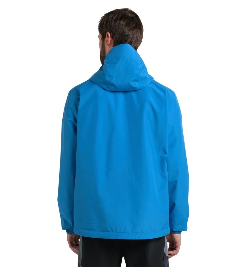 Men's Haglöfs Betula GTX Jacket Windbreaker Blue Canada | RS13-065