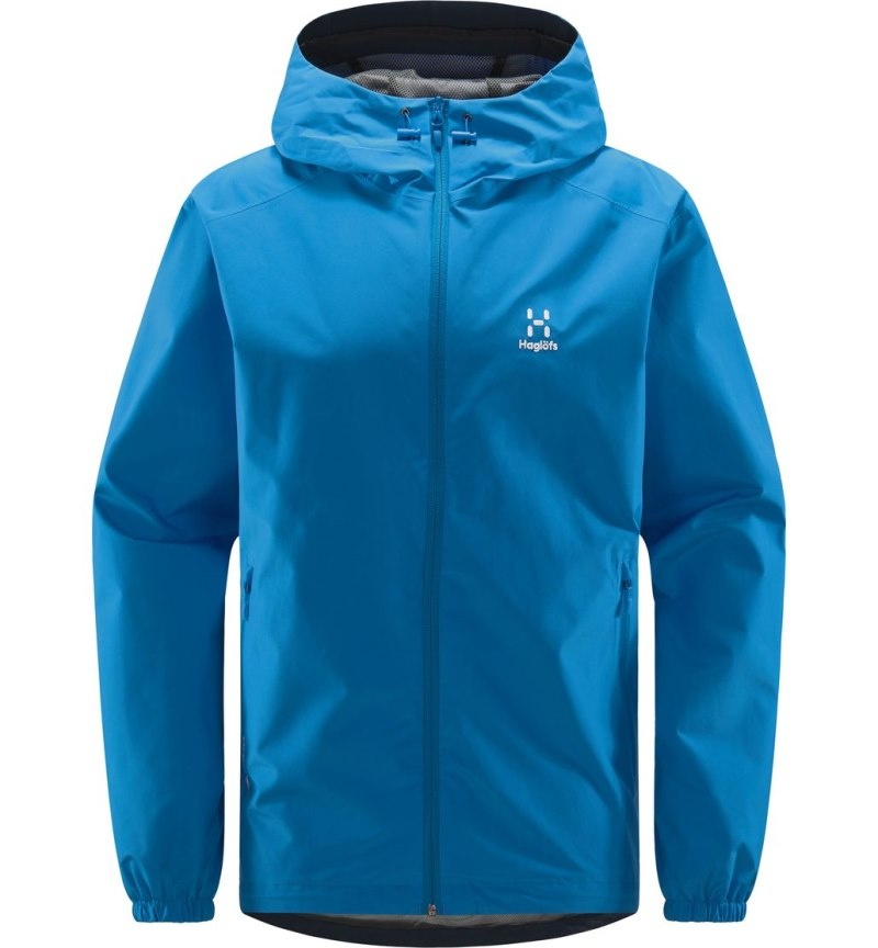 Men's Haglöfs Betula GTX Jacket Windbreaker Blue Canada | RS13-065