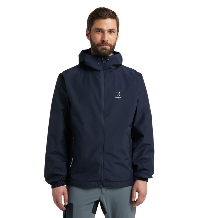 Men\'s Haglöfs Betula GTX Jacket Windbreaker Blue Canada | MP03-975