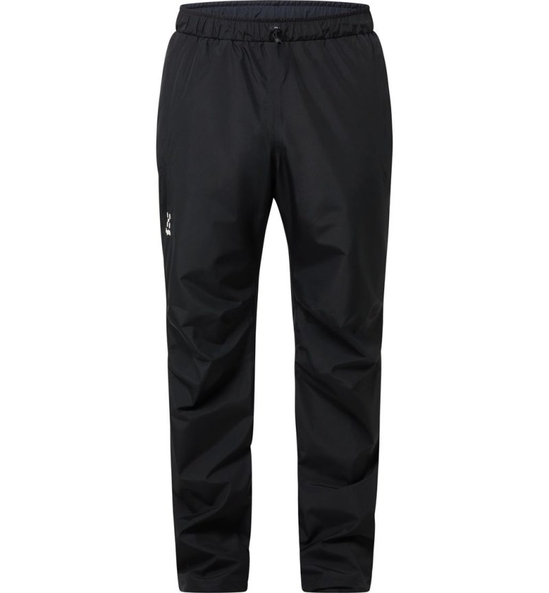 Men's Haglöfs Betula GTX Pant Waterproof Trousers Black Canada | XL75-483