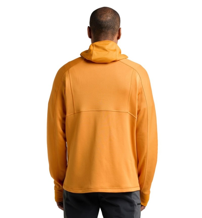 Men's Haglöfs Betula Hood Fleece Jackets Yellow Canada | OR50-419