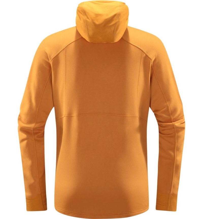 Men's Haglöfs Betula Hood Fleece Jackets Yellow Canada | OR50-419