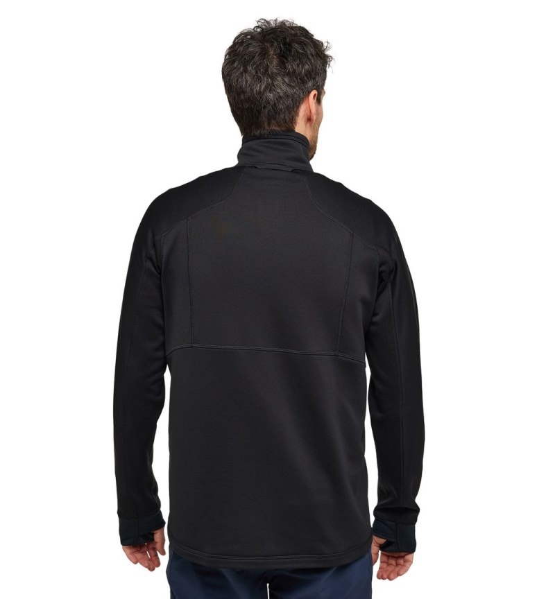 Men's Haglöfs Betula Jacket Fleece Jackets Black Canada | OG72-587