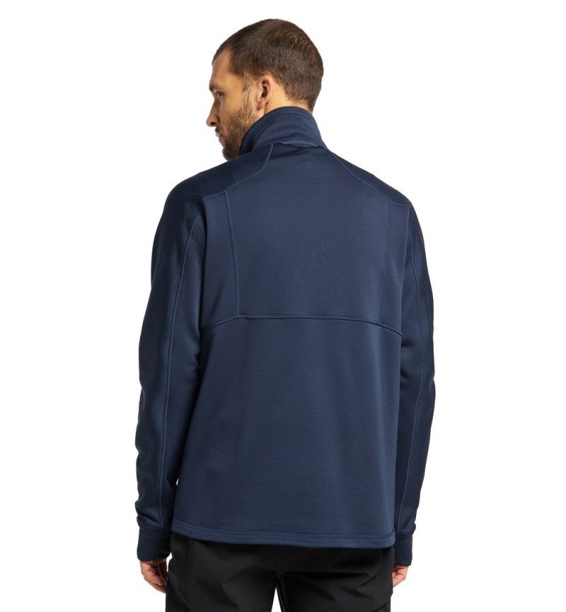 Men's Haglöfs Betula Jacket Fleece Jackets Blue Canada | SL79-309