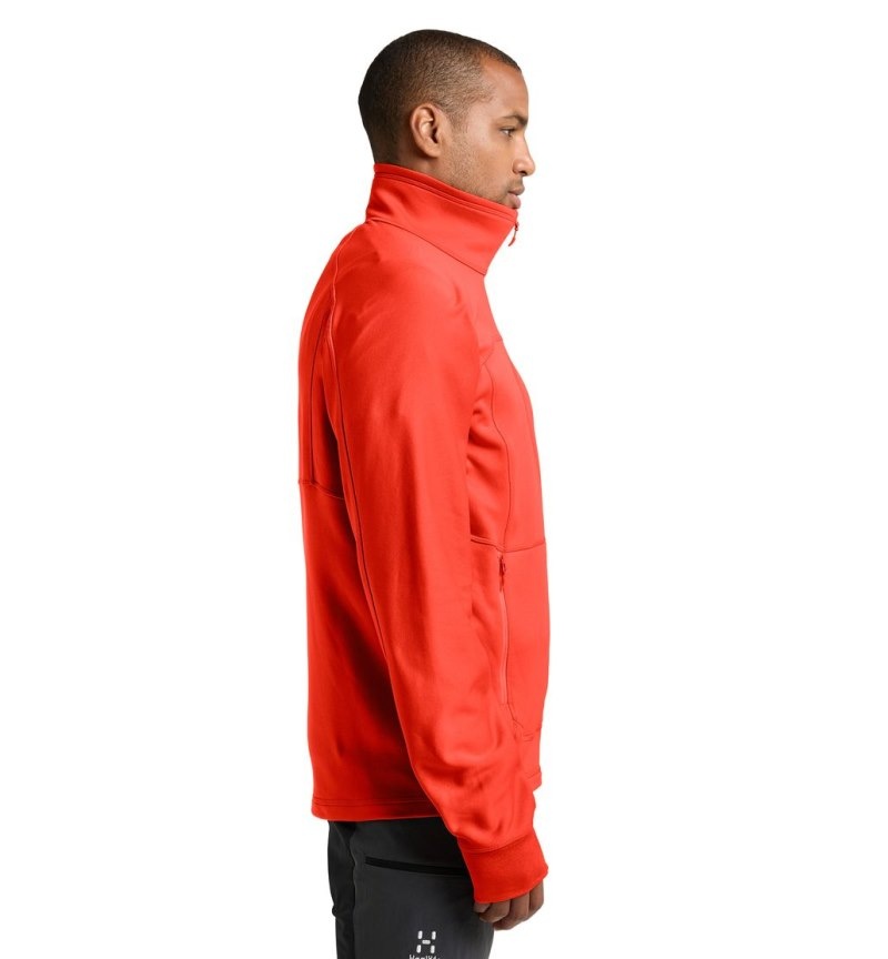 Men's Haglöfs Betula Jacket Fleece Jackets Habanero Canada | YN35-545