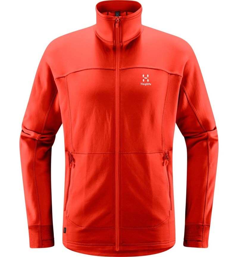 Men's Haglöfs Betula Jacket Fleece Jackets Habanero Canada | YN35-545