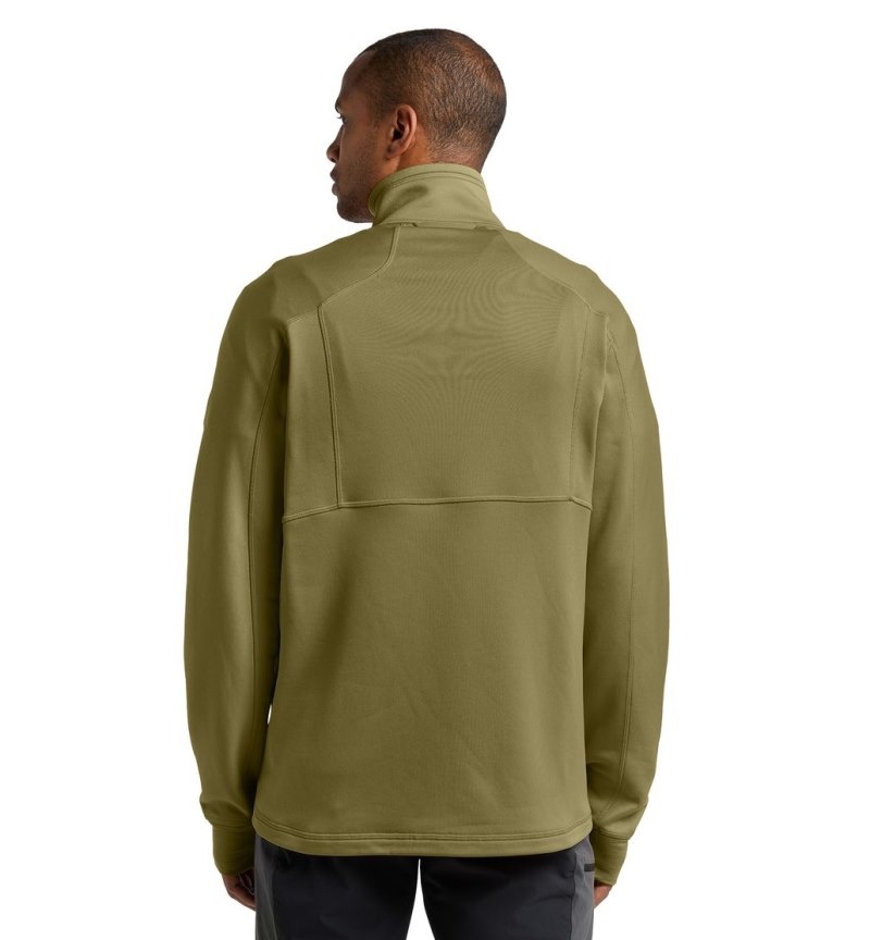 Men's Haglöfs Betula Jacket Fleece Jackets Olive Green Canada | SR62-699