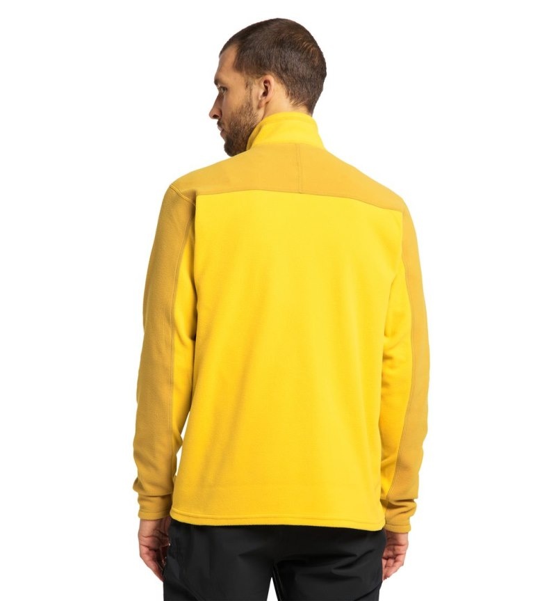 Men's Haglöfs Buteo Mid Jacket Fleece Jackets Autumn Leaves / Yellow Canada | UG35-613