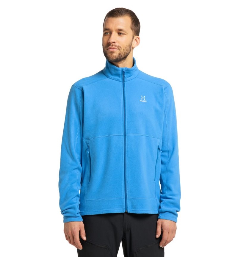 Men's Haglöfs Buteo Mid Jacket Fleece Jackets Blue Canada | KT01-563