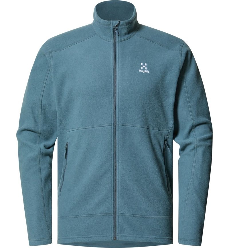 Men's Haglöfs Buteo Mid Jacket Fleece Jackets Blue Canada | SB39-564