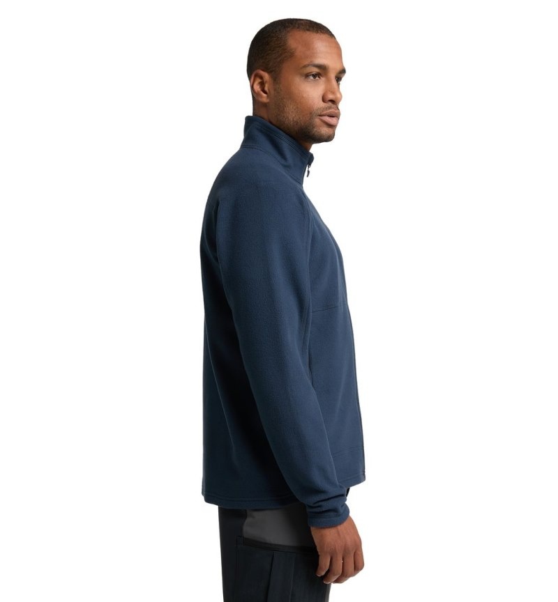 Men's Haglöfs Buteo Mid Jacket Fleece Jackets Blue Canada | NT27-789