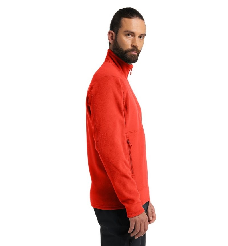 Men's Haglöfs Buteo Mid Jacket Fleece Jackets Habanero Canada | LM39-667