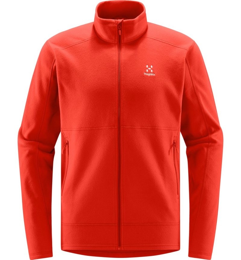 Men's Haglöfs Buteo Mid Jacket Fleece Jackets Habanero Canada | LM39-667