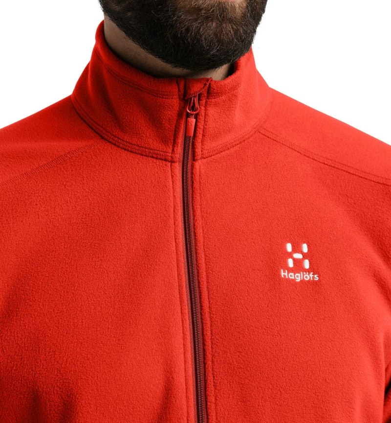 Men's Haglöfs Buteo Mid Jacket Fleece Jackets Habanero Canada | LM39-667