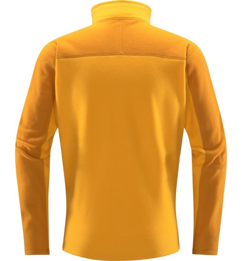 Men's Haglöfs Buteo Mid Jacket Fleece Jackets Yellow / Yellow Canada | QG20-553