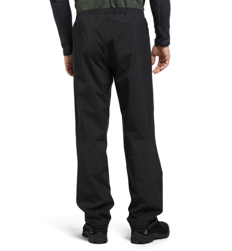 Men's Haglöfs Buteo Pant Waterproof Trousers Black Canada | TW51-811