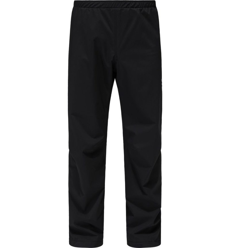 Men's Haglöfs Buteo Pant Waterproof Trousers Black Canada | TW51-811