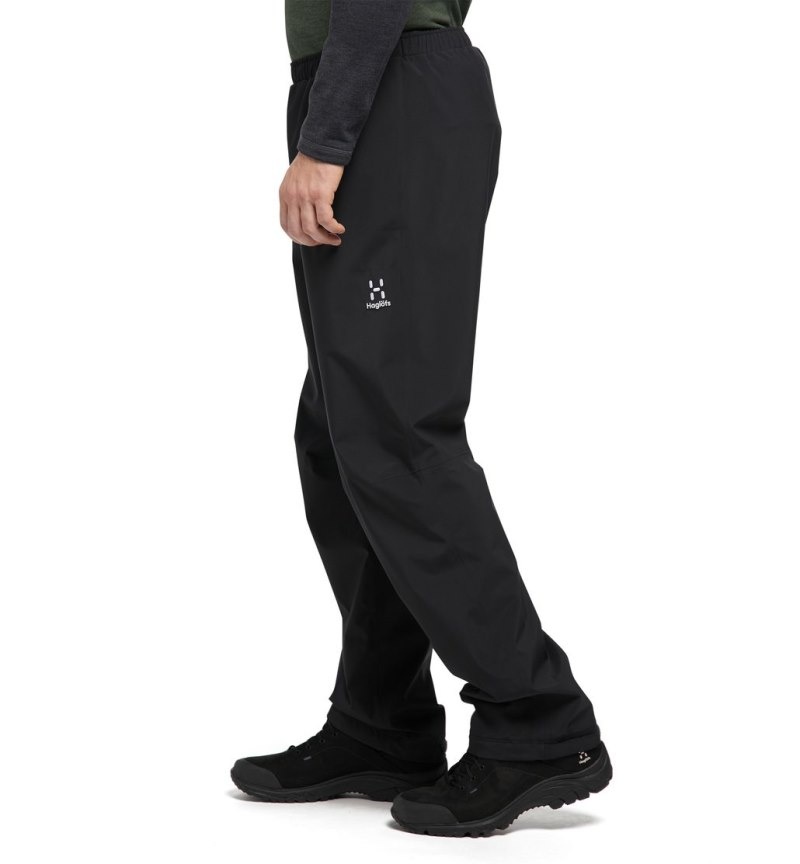 Men\'s Haglöfs Buteo Pant Waterproof Trousers Black Canada | TW51-811