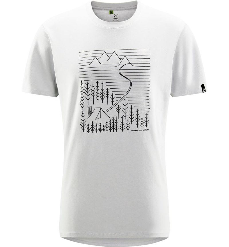 Men's Haglöfs Camp Tee T Shirts Grey Canada | AC22-808