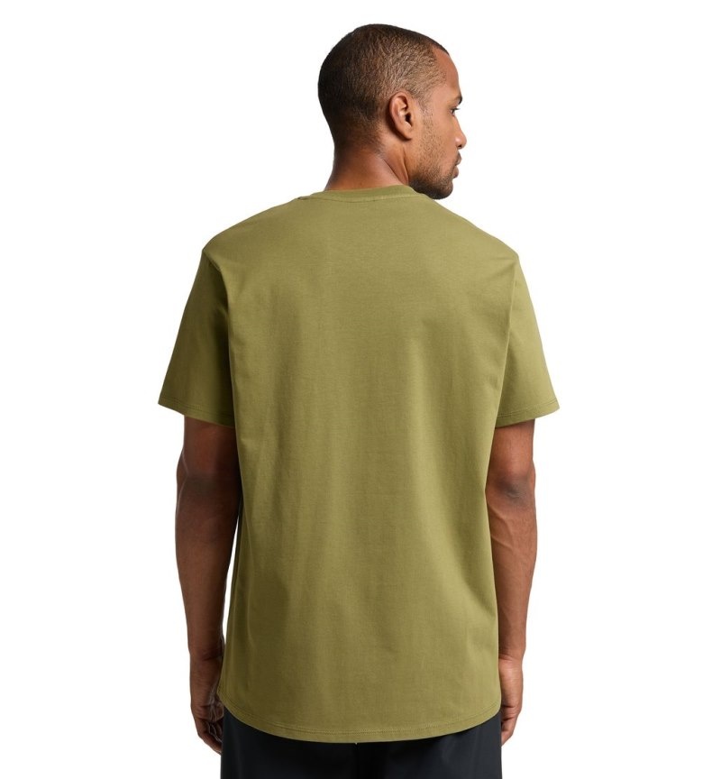 Men's Haglöfs Camp Tee T Shirts Olive Green Canada | MG95-750