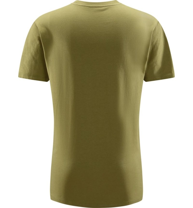 Men's Haglöfs Camp Tee T Shirts Olive Green Canada | MG95-750