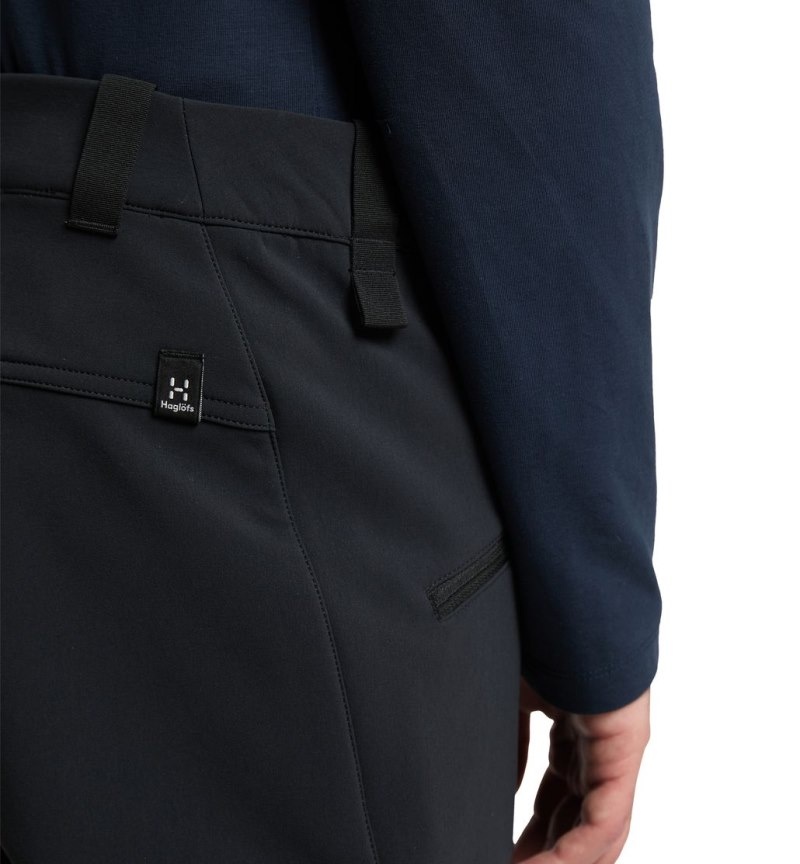 Men's Haglöfs Chilly Softshell Pant Softshell Trousers Black Canada | TU35-584