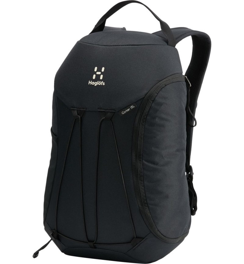 Men\'s Haglöfs Corker 15 Daypacks & Laptop Backpacks Black Canada | GX82-892