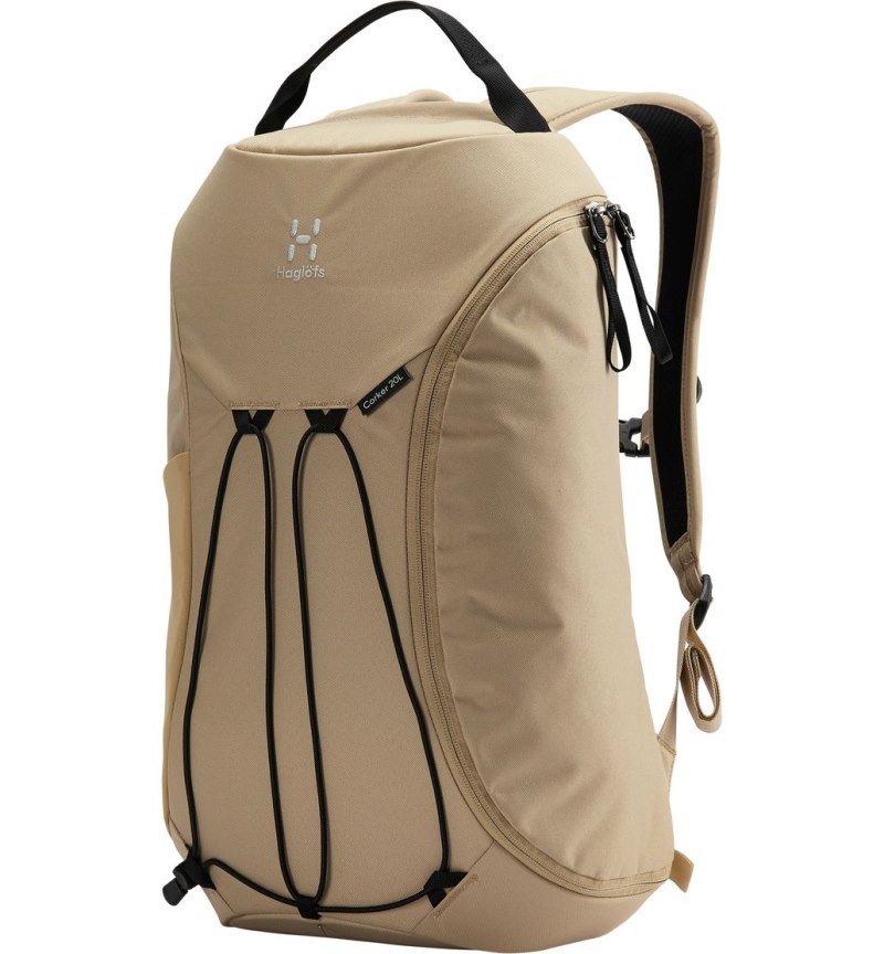 Men\'s Haglöfs Corker 20 Daypacks & Laptop Backpacks Beige Canada | ST27-073